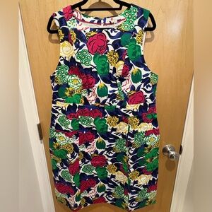 NWT Boden Retro Shift Dress Multicolor Floral Print